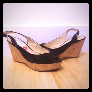 Marc Fisher Black wedges